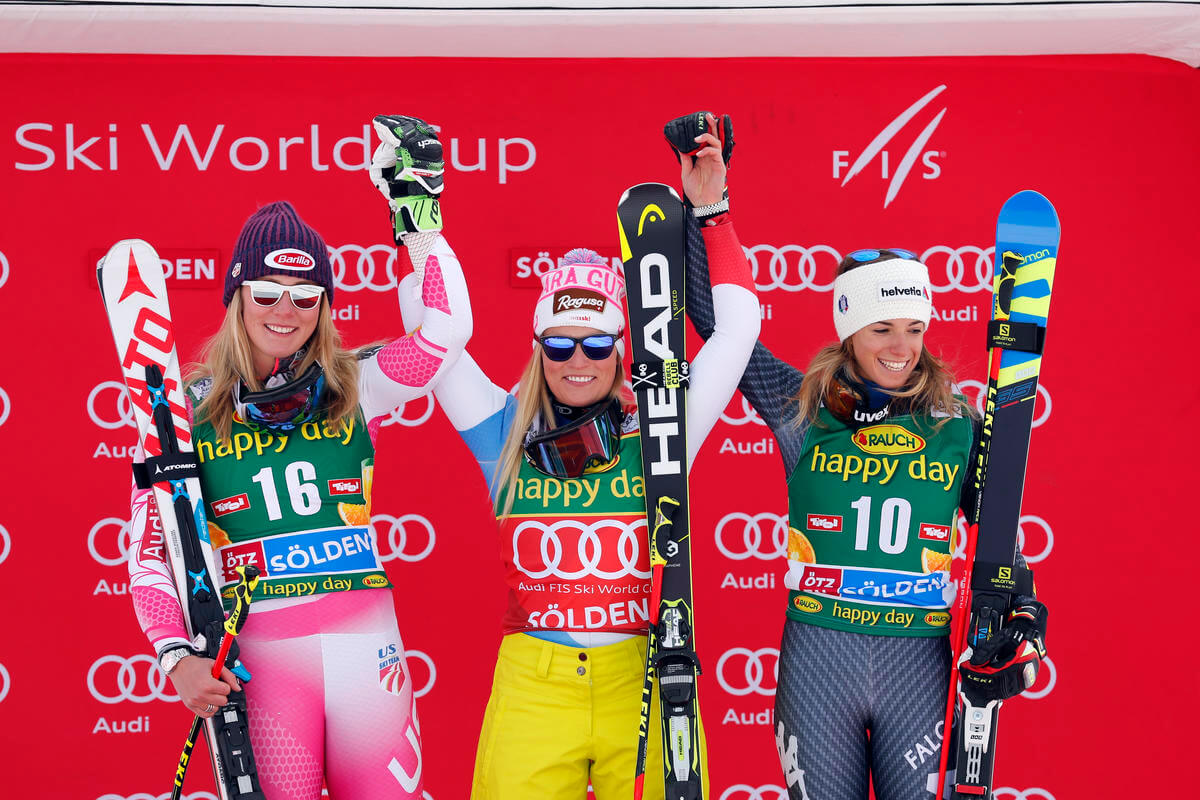 Three competitors in the Xfinity Killington Cup in 2016.