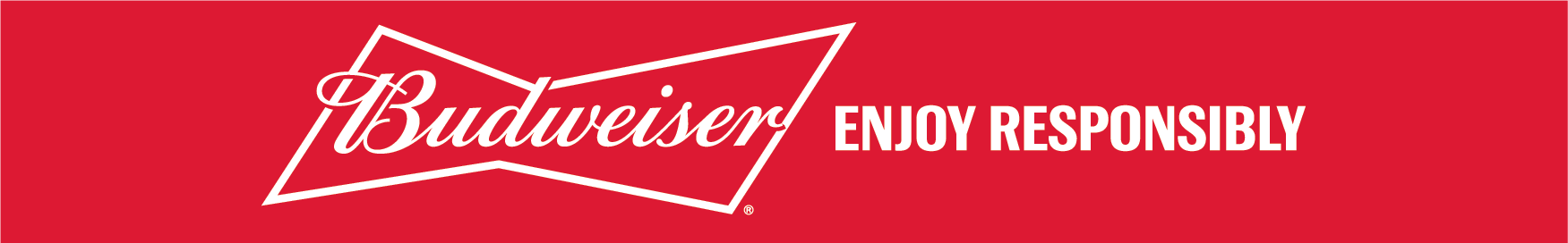 A graphic for Budweiser® encouraging you to enjoy responsibly.