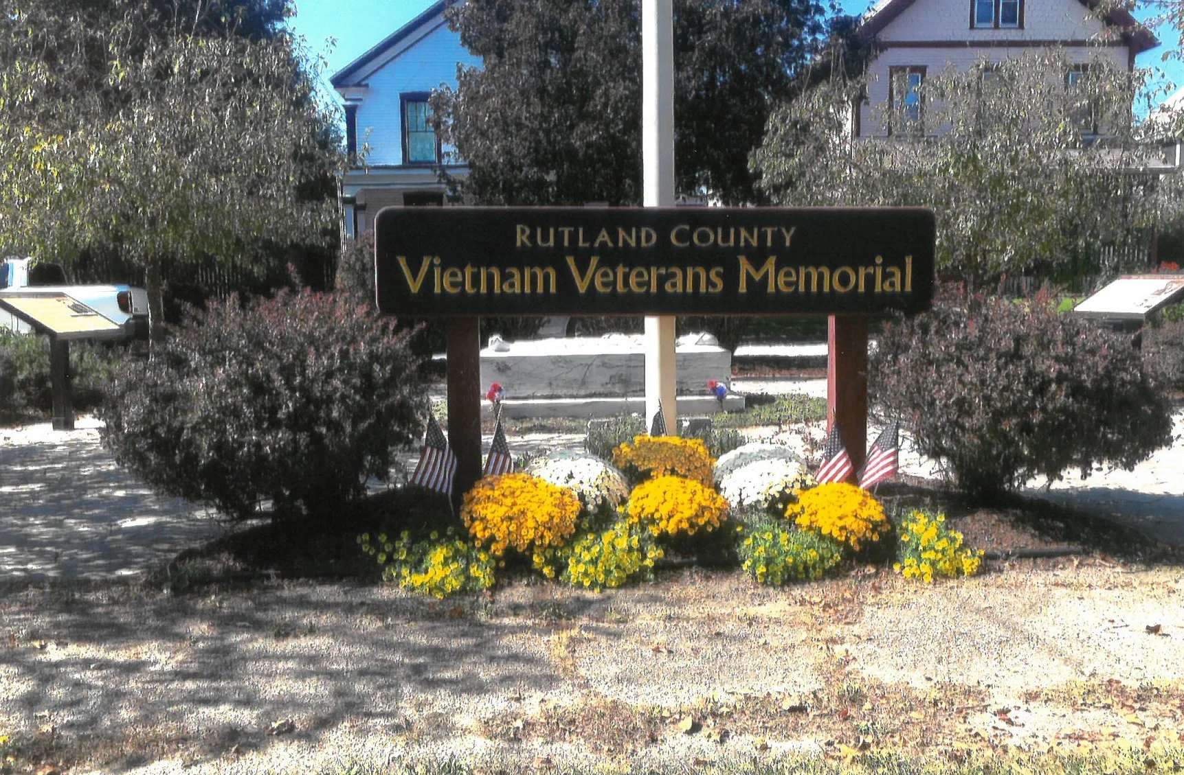 Photo of the Rutland City Vietnam Memorial Garden by The Rutland Garden Club