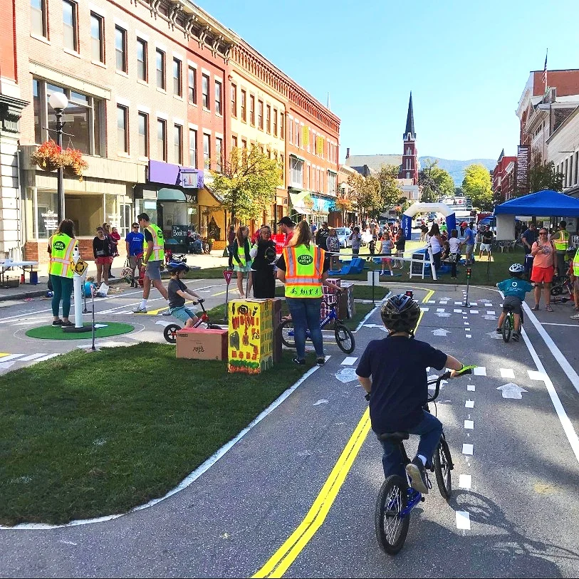 Downtown Rutland becomes giant playground