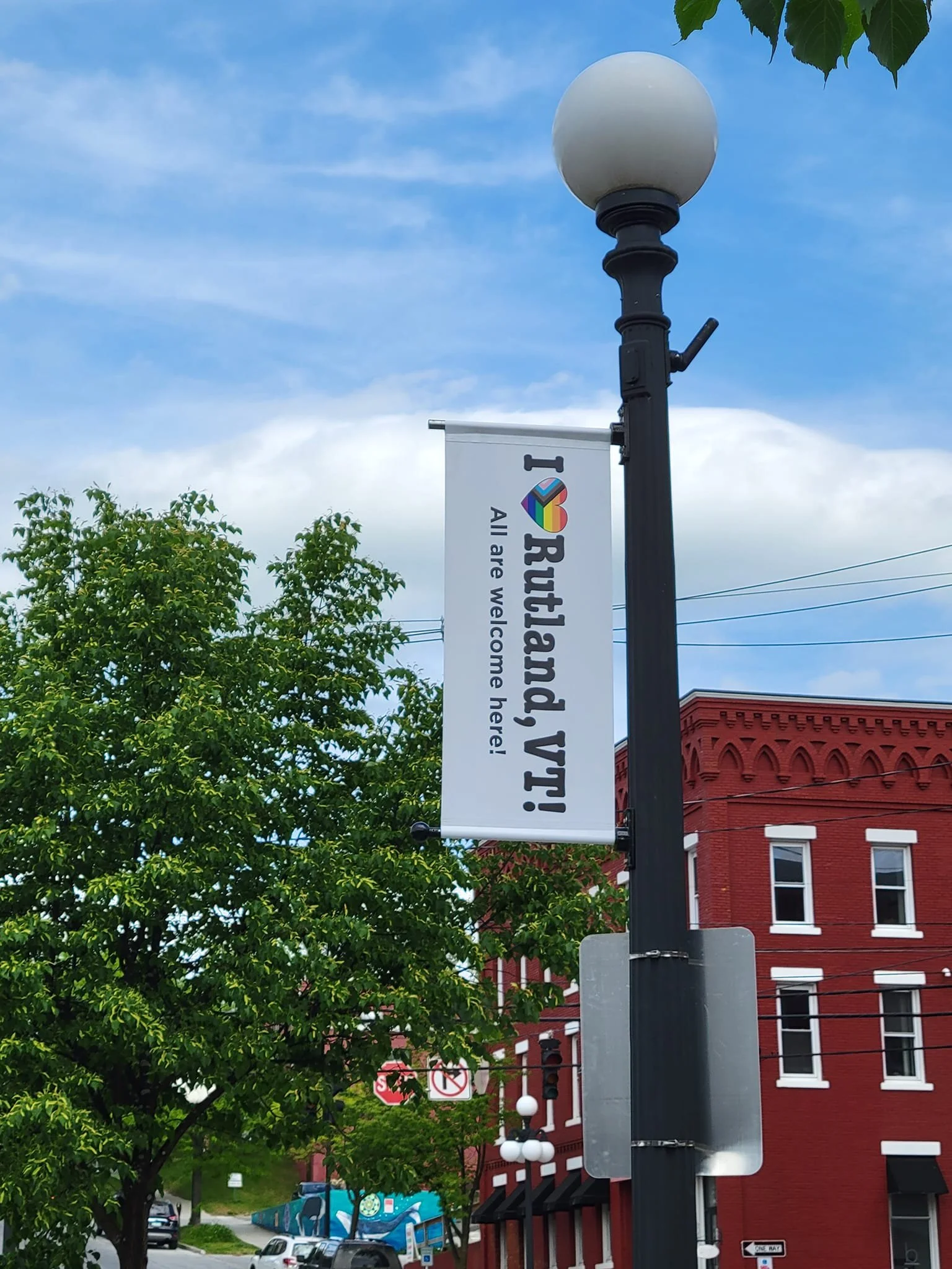 Ahead of Pride Month, Rutland Hangs Banners Celebrating Inclusion