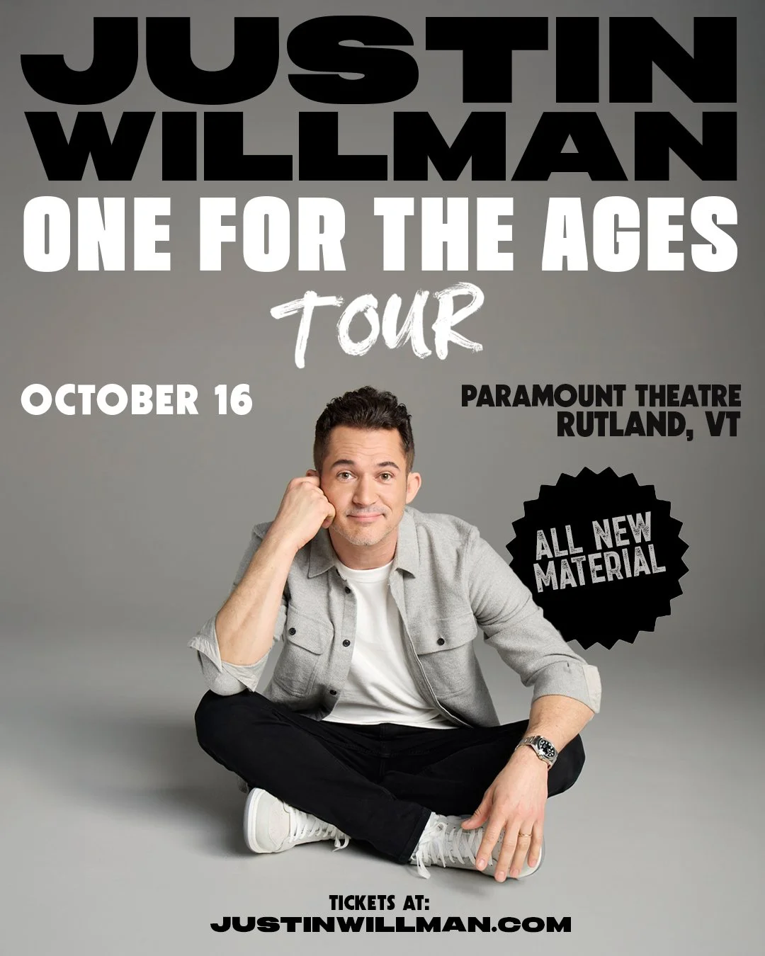 🚨 GIVEAWAY ALERT! 🚨

We're excited to partner with @justinwillman for a magical experience you won't want to miss! Get ready for his unforgettable show, One For The Ages, at The Paramount Theatre on Thursday, October 16th!

We have ⚡️ 2 FREE TICKET