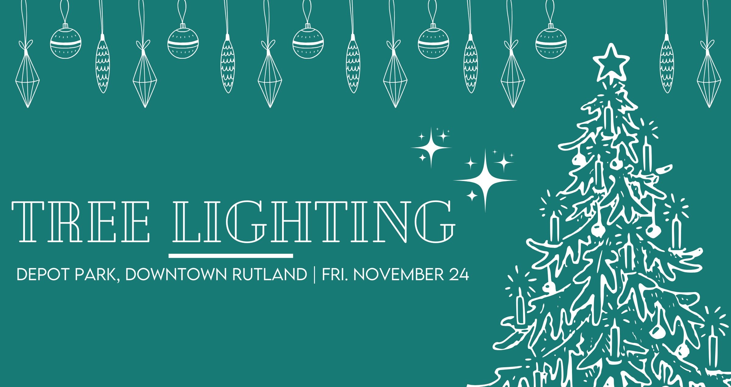 Tree Lighting — Downtown Rutland