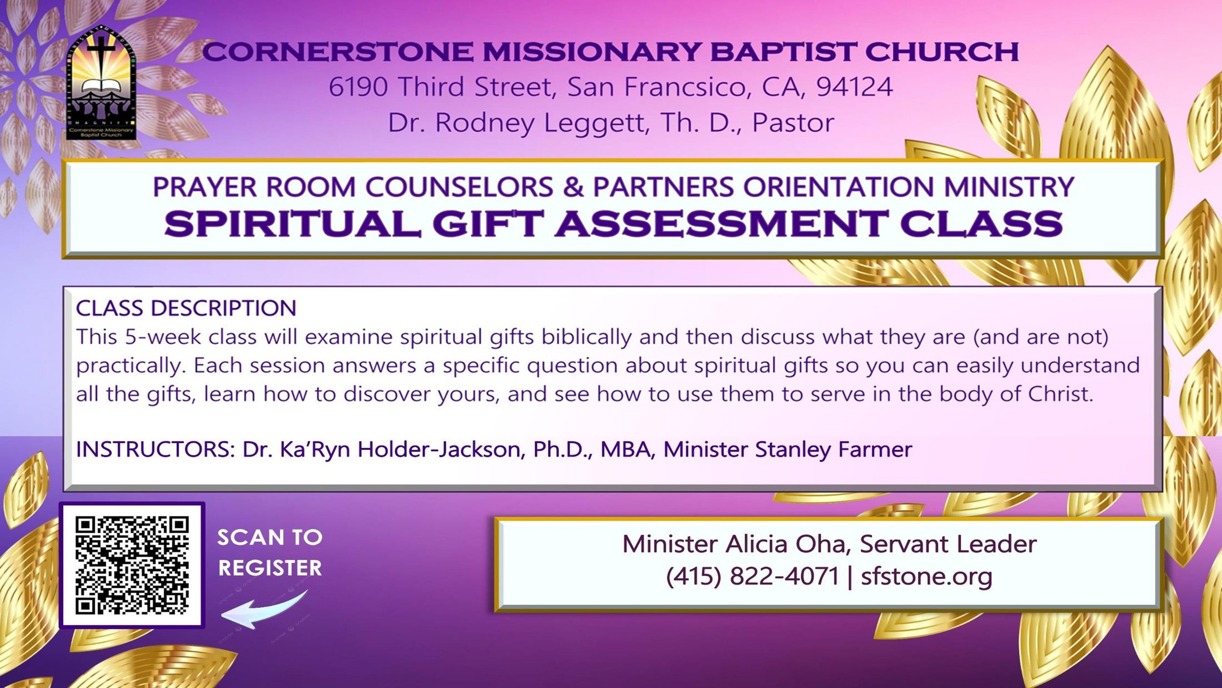 Spiritual Gift Assessment Class