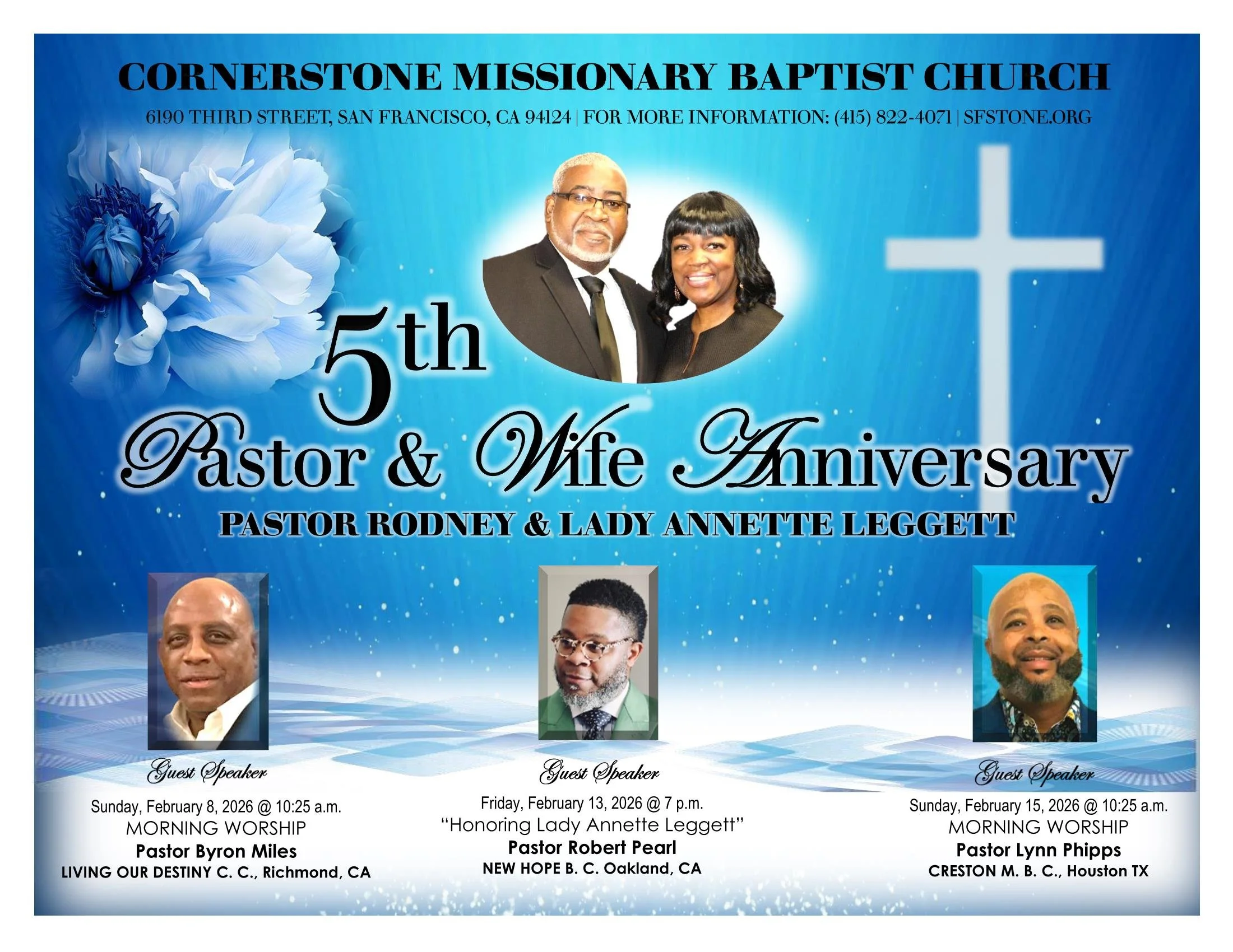 5th Pastor &amp; Wife Anniversary