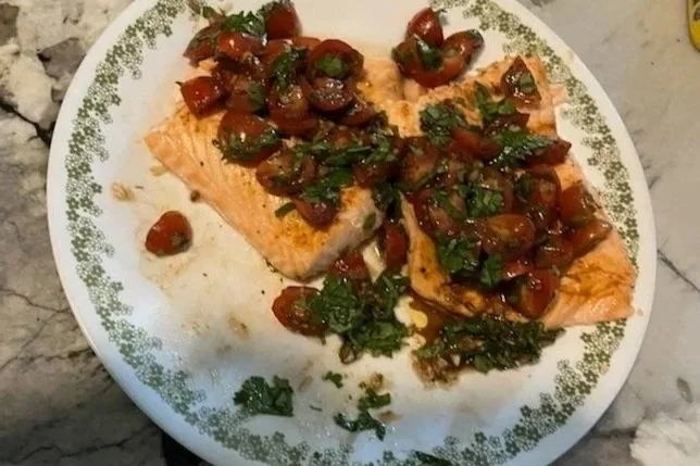 Salmon Bruschetta