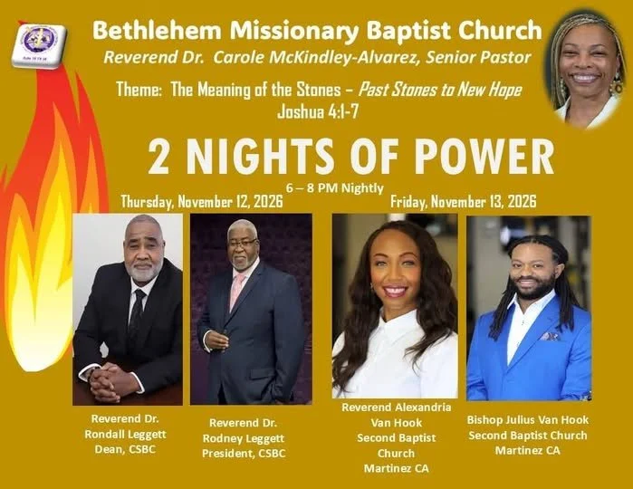 Two Nights of Power - Bethlehem Missionary Baptist Church