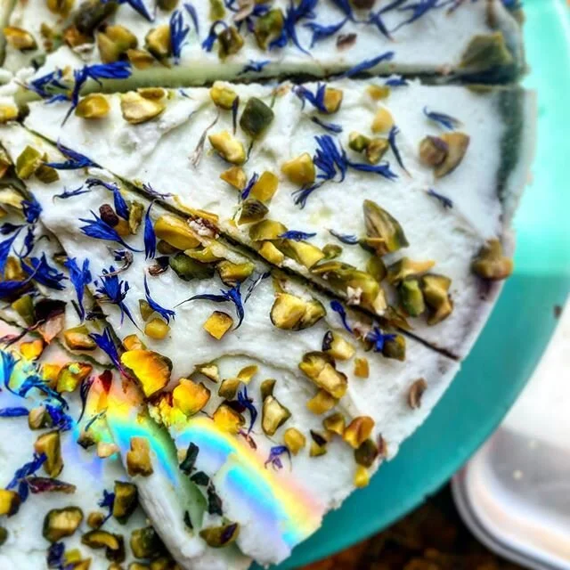 RAINBOWS: after a weekend of joyous colourful love and @pride we spotted this little colour stripe making a cameo on our dairy and gluten free cake. To celebrate @deliveroo have given you a 20% discount for the all day today and tomorrow in NW7!!! Th