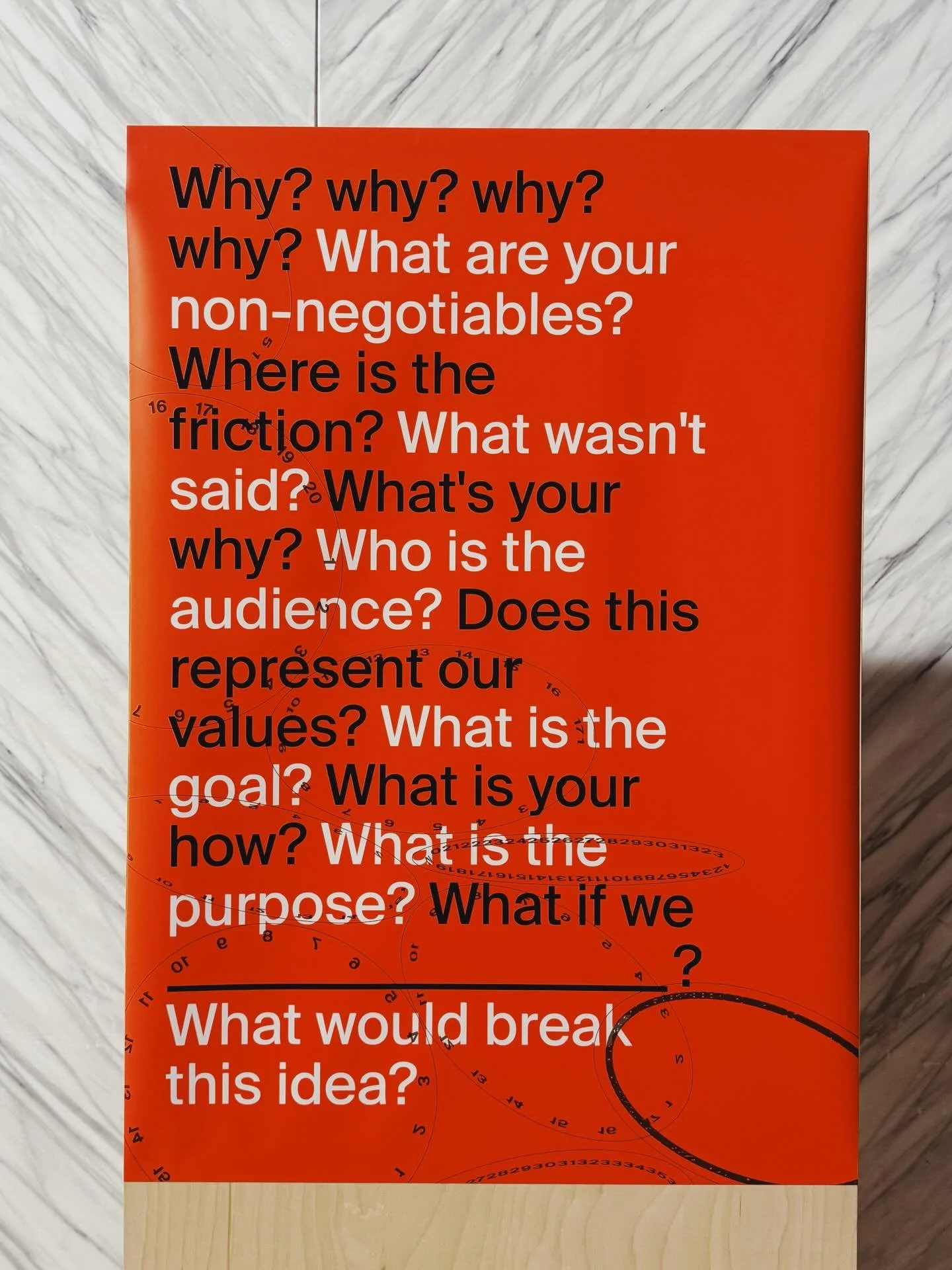 We know design studios are supposed to show portfolio but we&rsquo;d rather show the questions and considerations we use for the projects that build the portfolio (and still not show the portfolio). It&rsquo;s way more interesting. 
So many questions