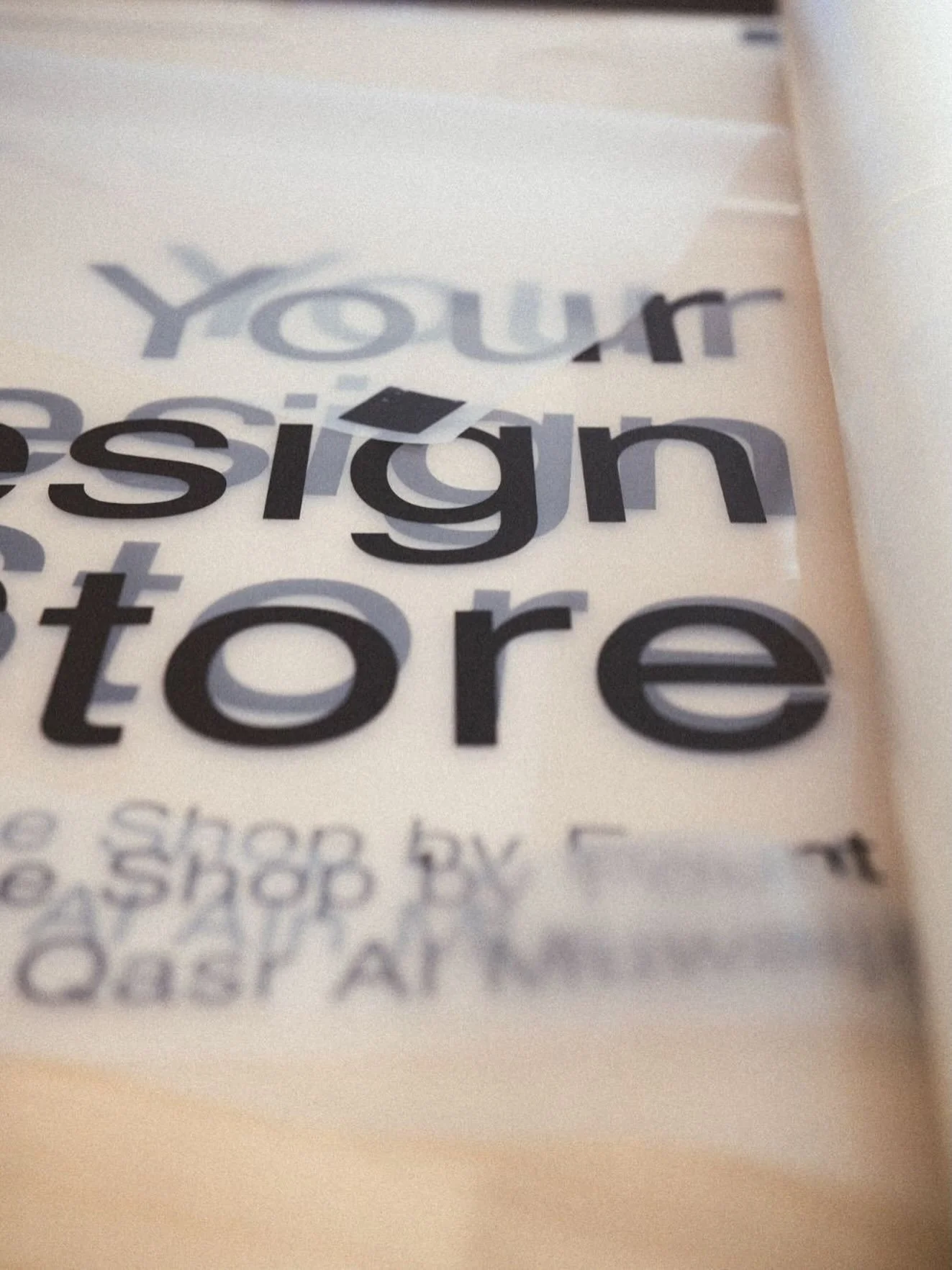(De)Sign.
Both design and a sign.