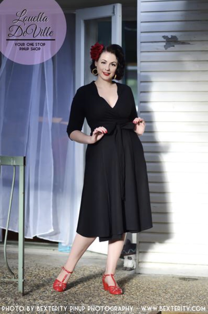 Louella DeVille Josephine Dress - Black — Dish Rags Clothing