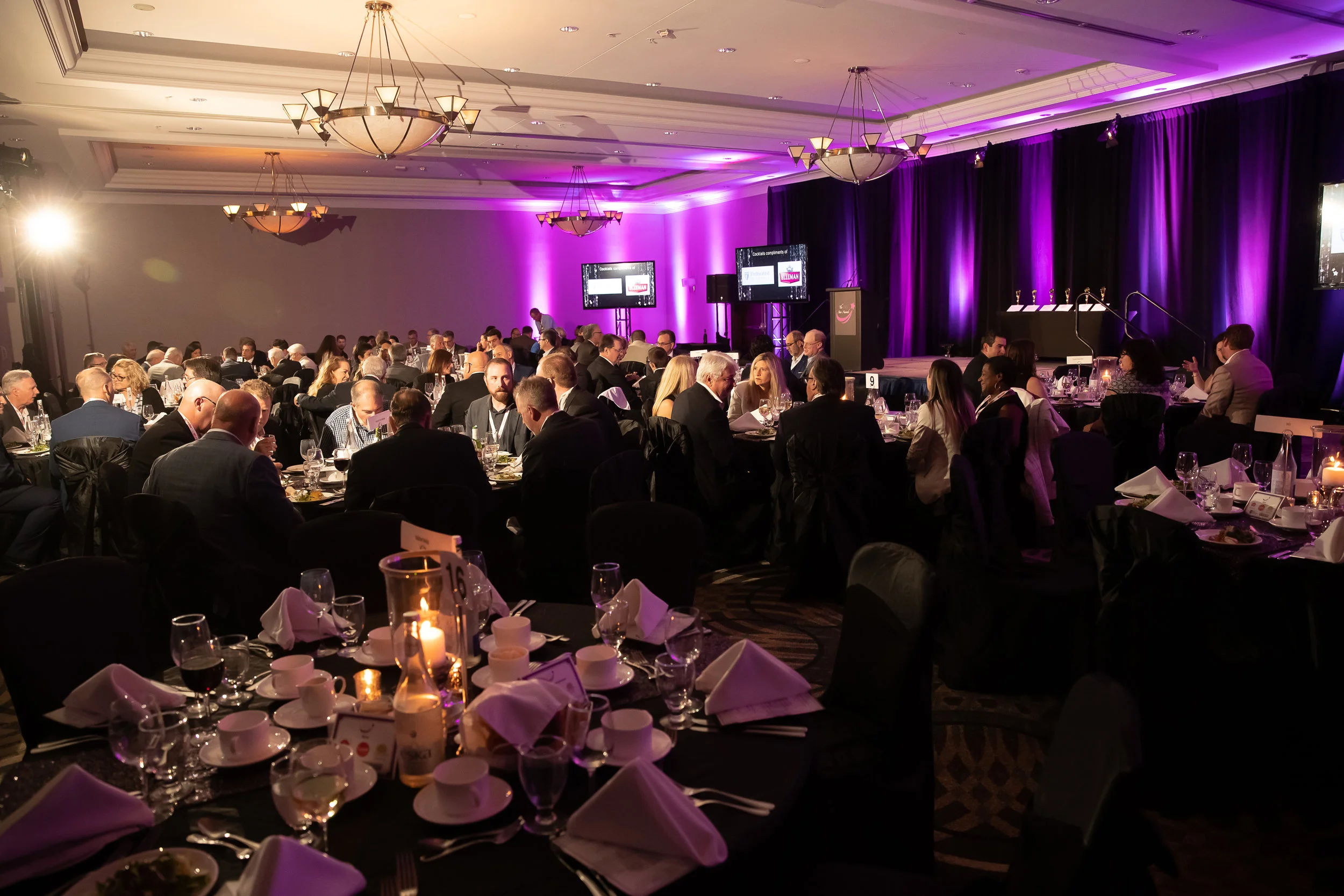 Included with the Gala Dinner is a full course meal, entertainment, featured products, take-home product samples, and a memorable night!