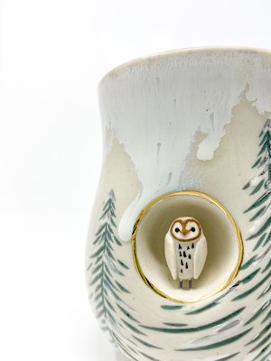 Wintry Owl gift-boxed mug