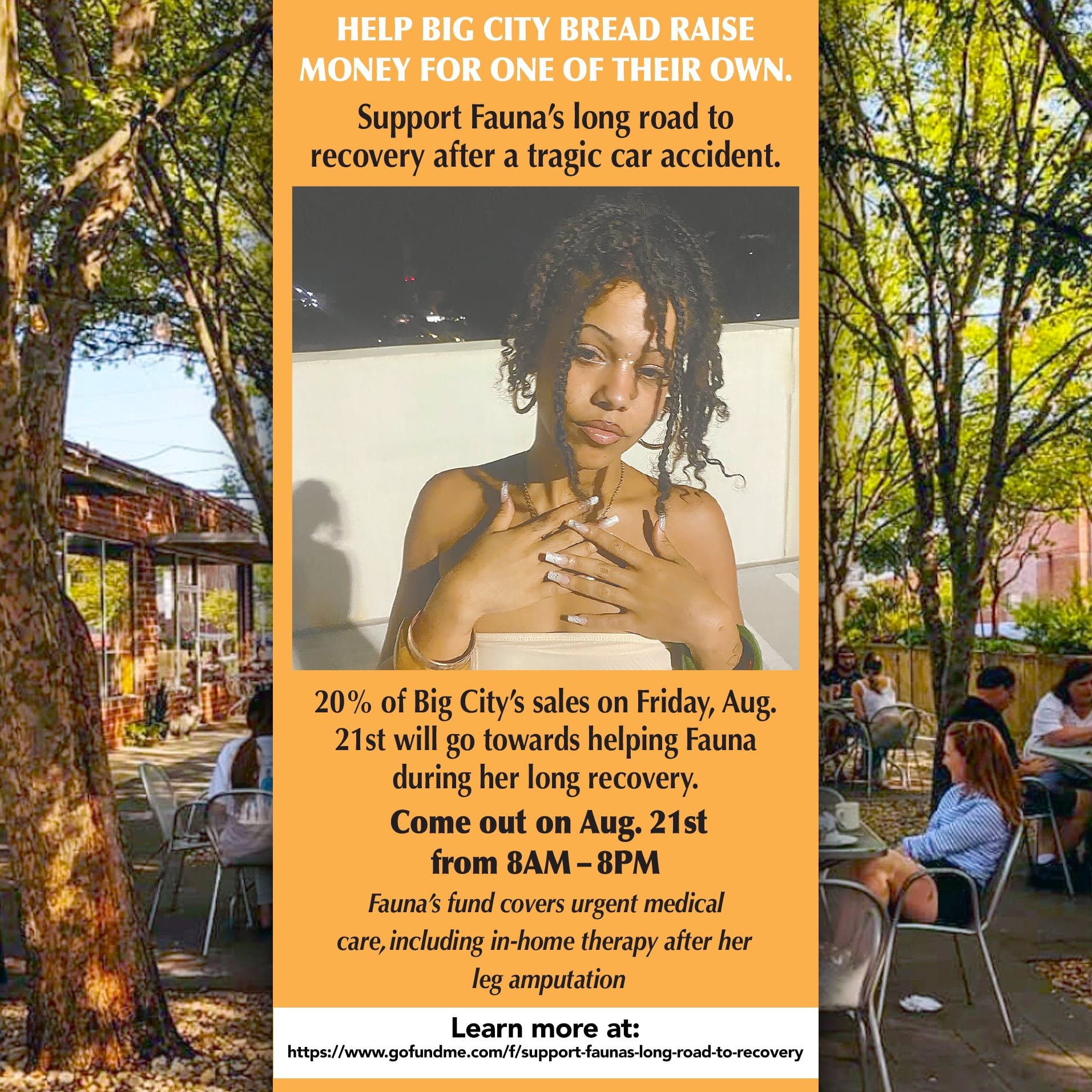 help fauna after her tragic accident in athens, ga