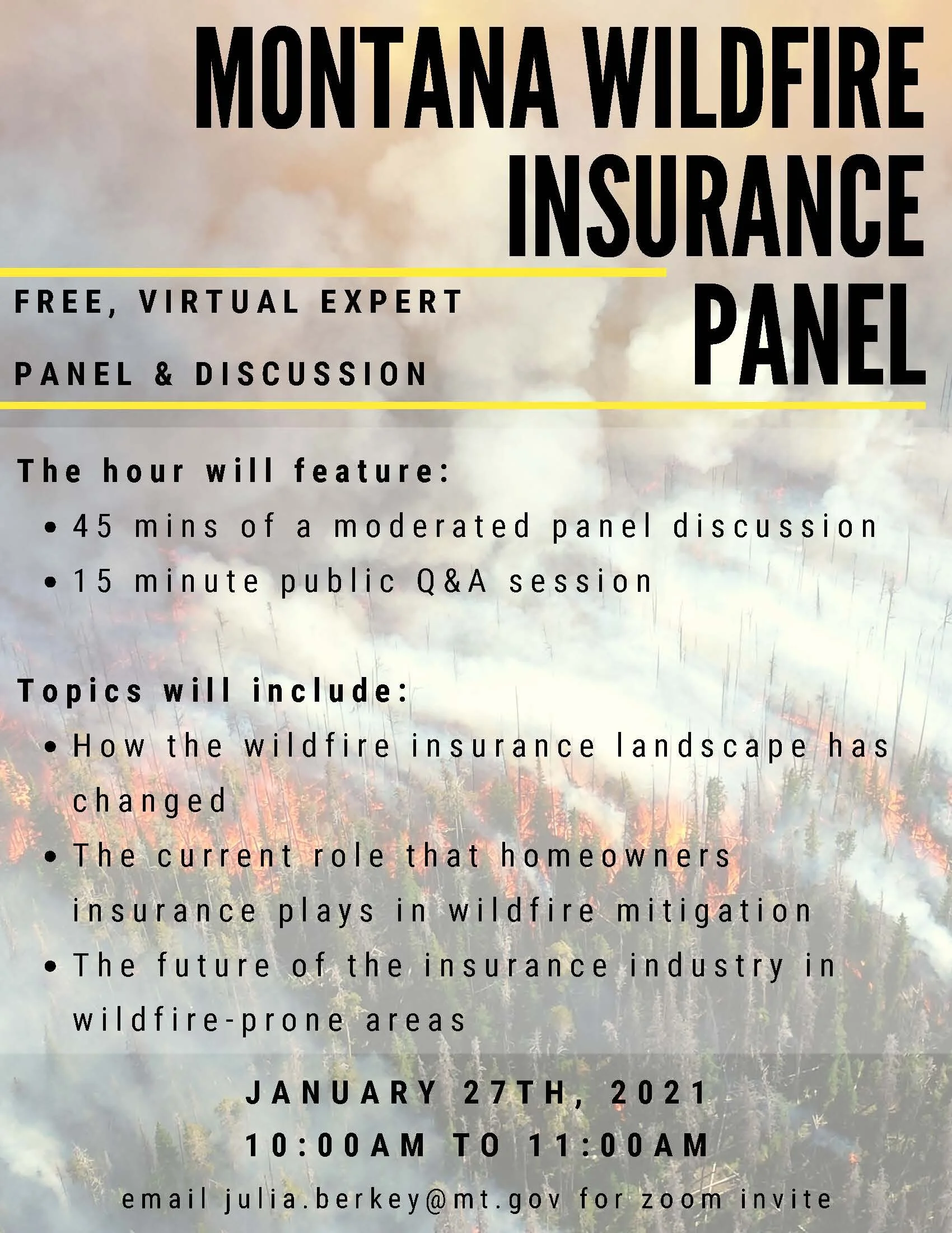 Montana Wildfire Insurance Panel