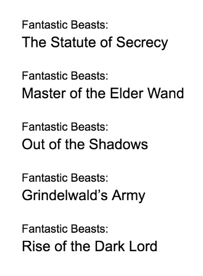 Film Naming