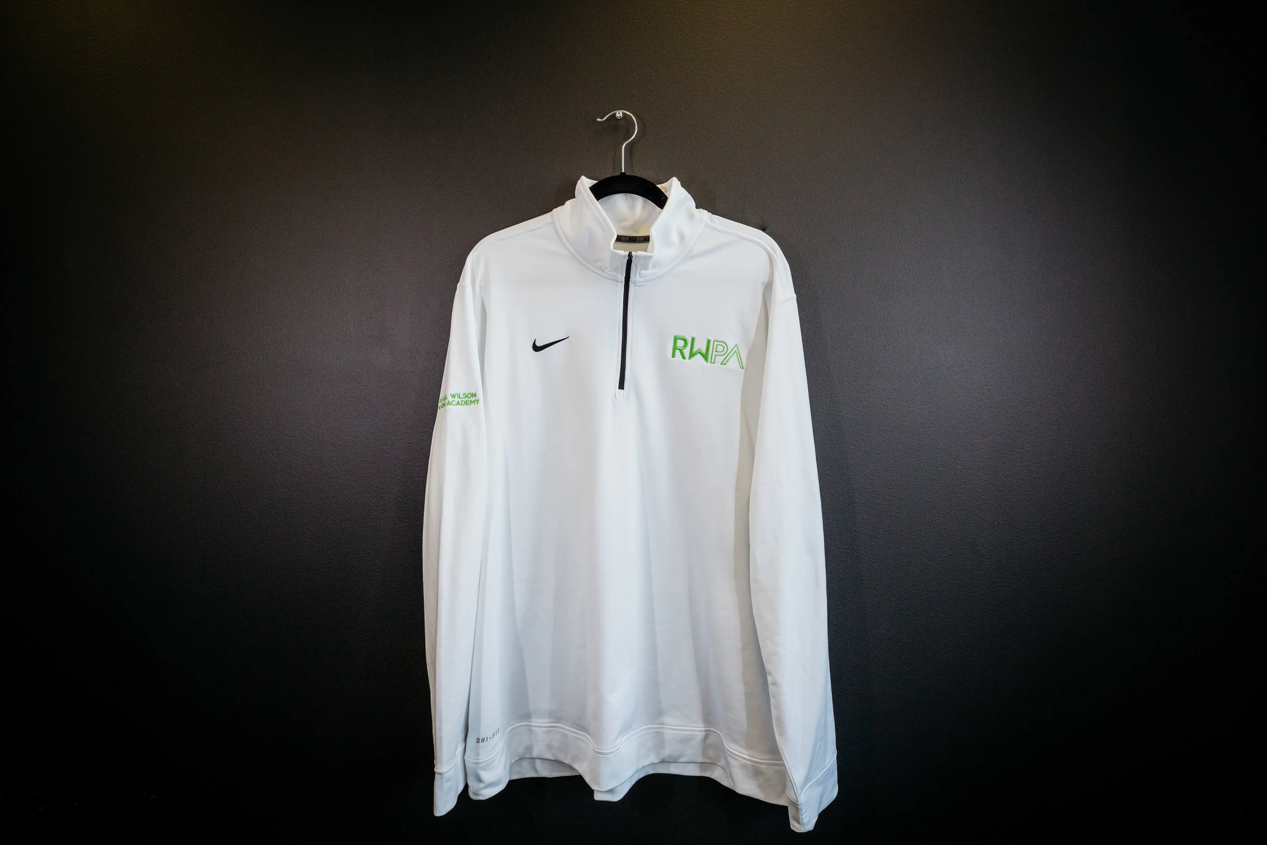 nike white quarter zip
