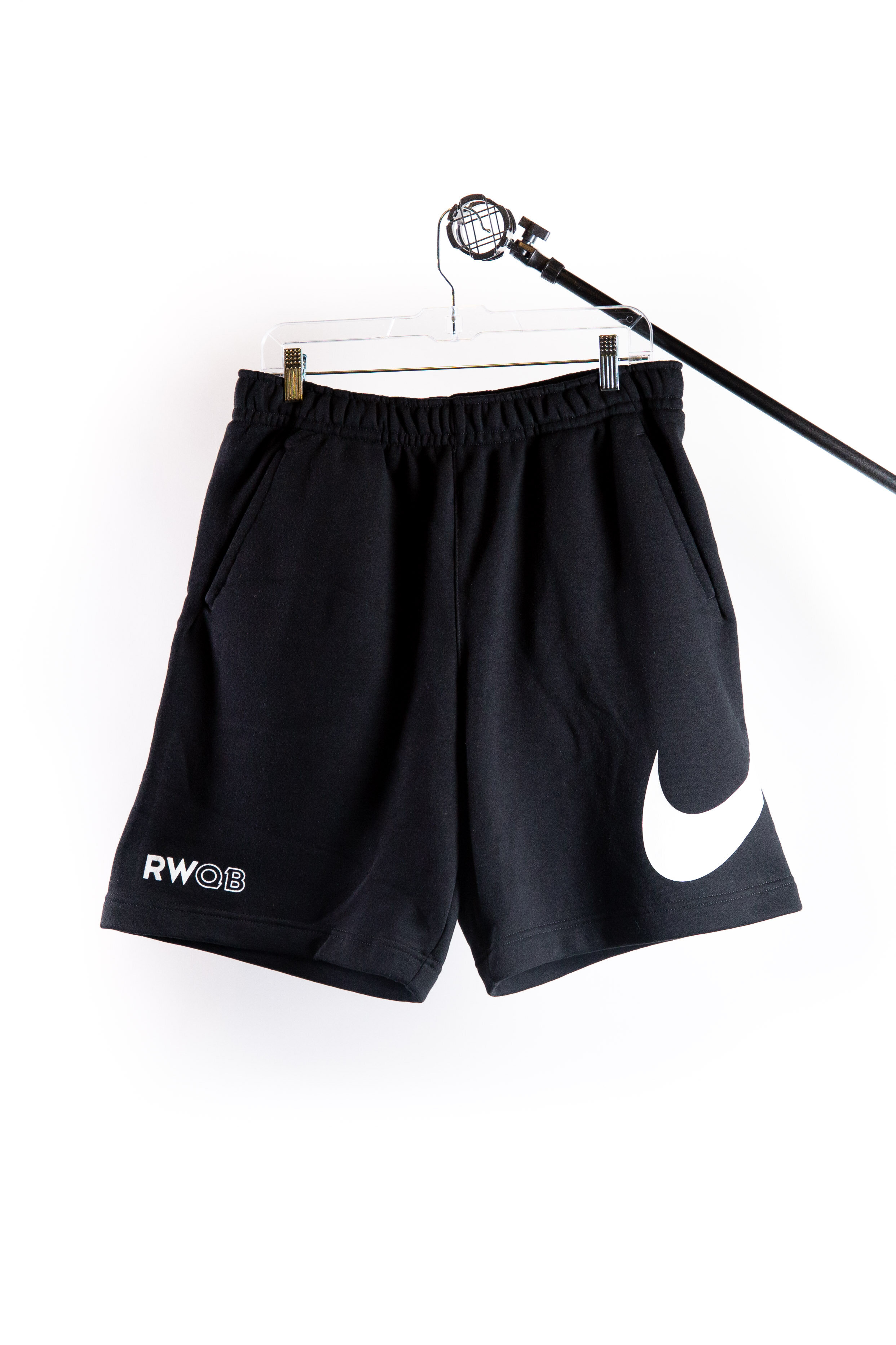black nike sweat shorts