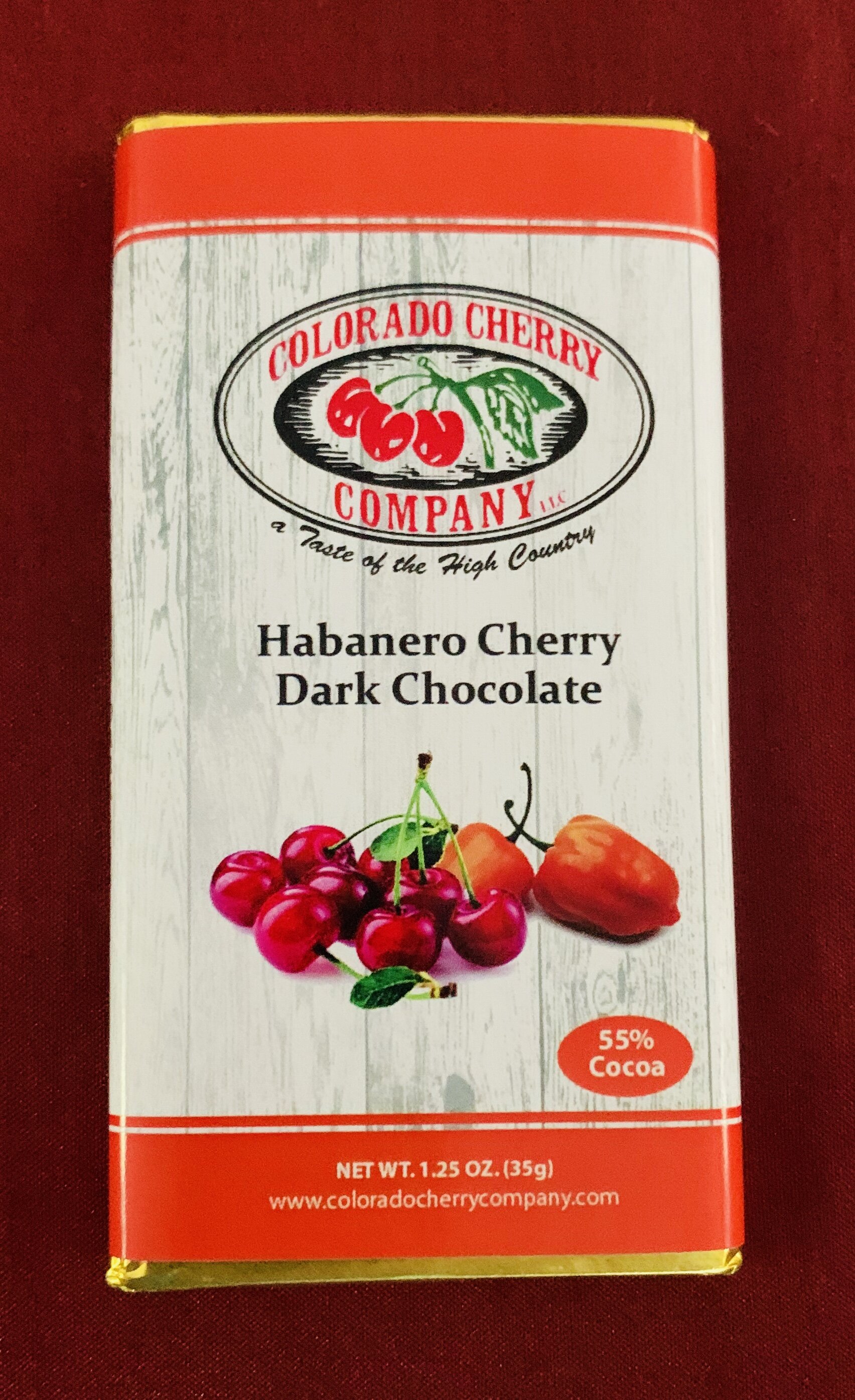 Habanero Cherry Dark Chocolate Bar — COLORADO CHERRY COMPANY