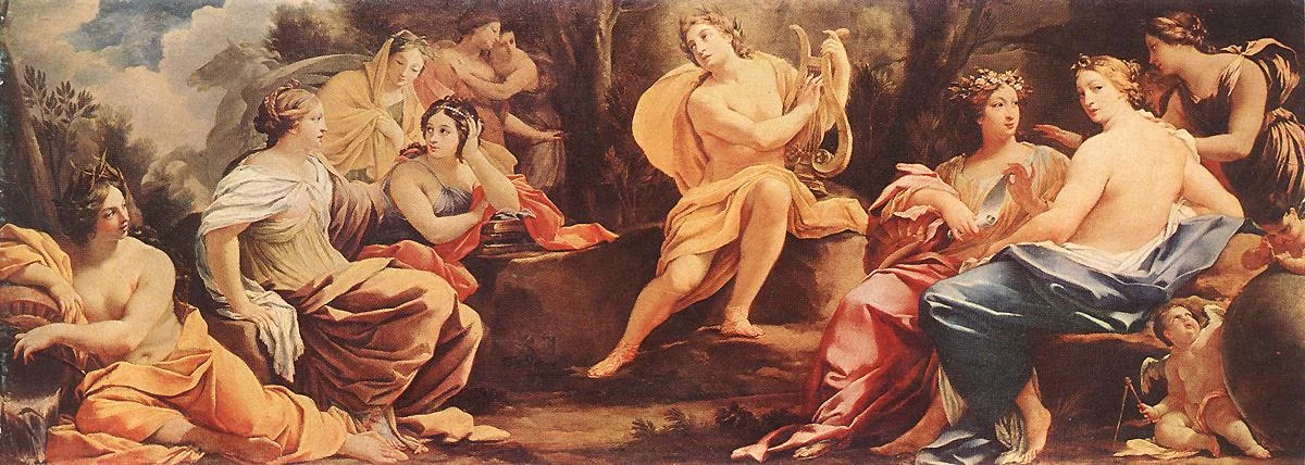 Parnassus or Apollo and the Muses - Simon Vouet c. 1640