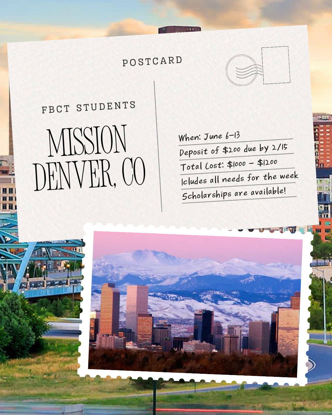 STUDENTS - Denver, CO Mission Trip