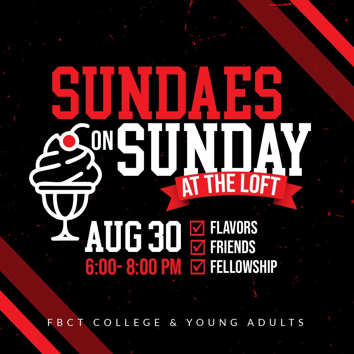 College Sundaes on Sunday