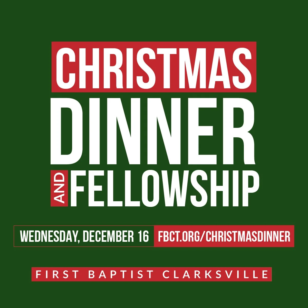 Christmas Dinner and Fellowship