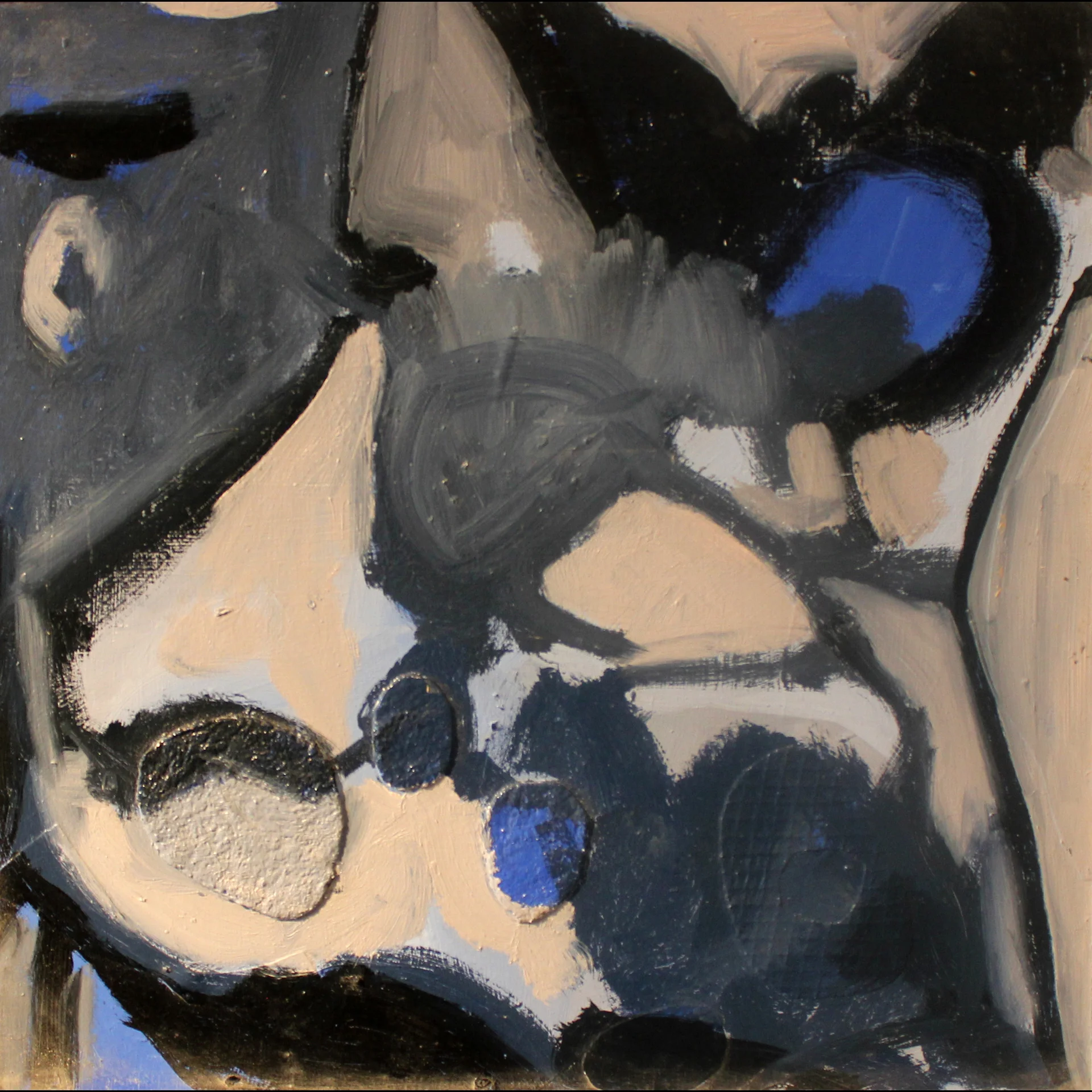    Tracking,   2014, oil on panel, 38 x 38 cm. 