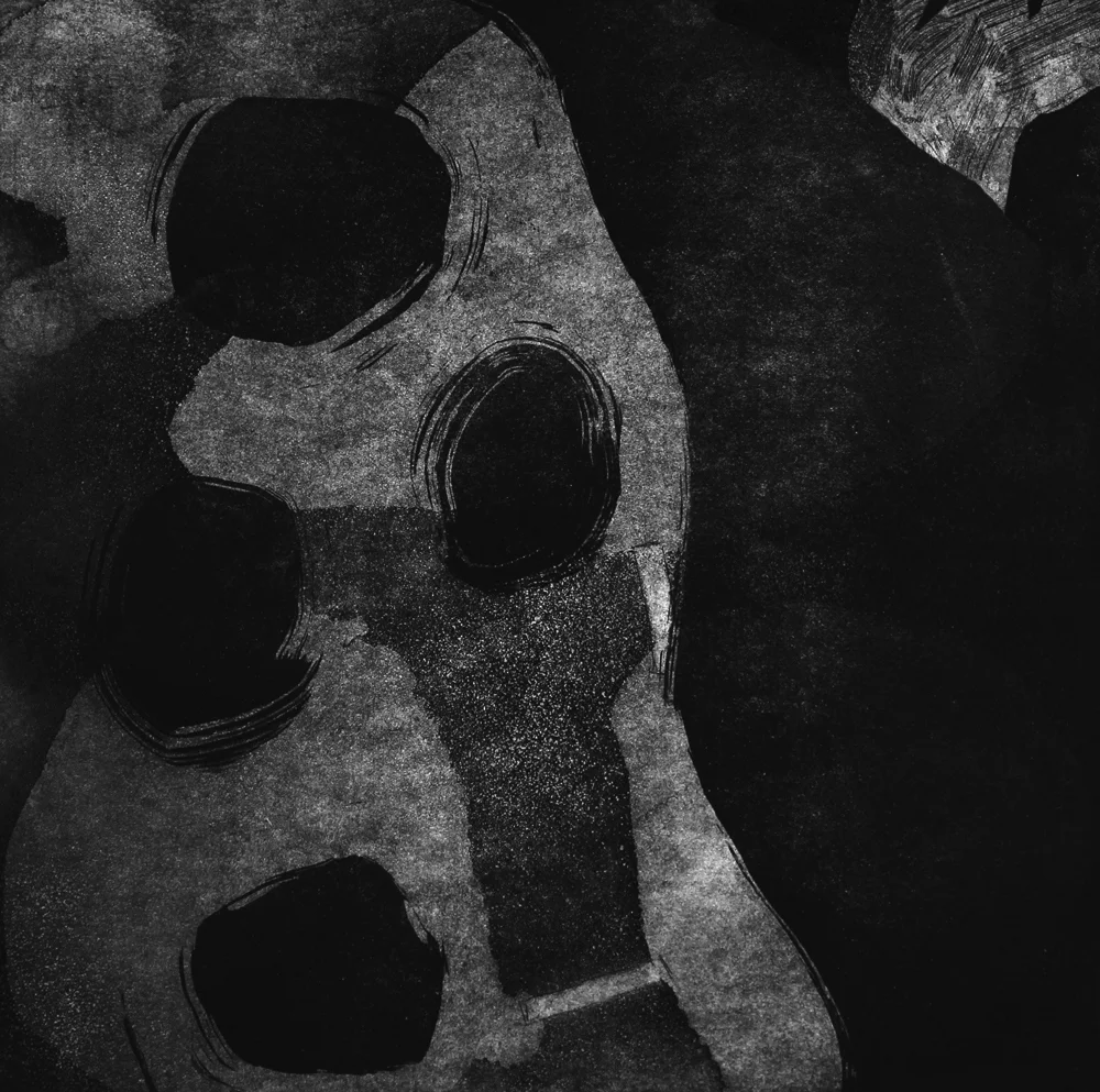    Inside-Out,   2014, intaglio, 15 x 15 in. 