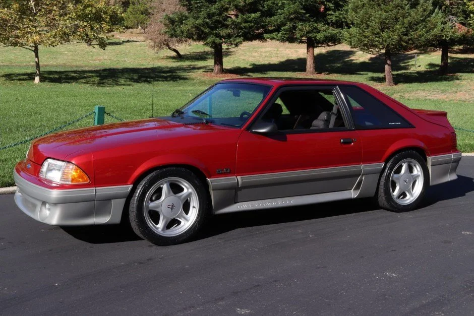 For Sale: 1991 Ford Mustang GT Hatchback (Wild Strawberry/titanium, modified, supercharged 5.0L V8, 5-speed manual, 40K miles)