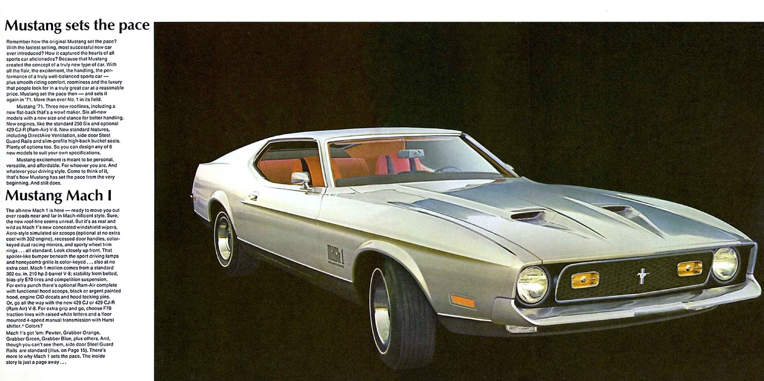 1971 Ford Mustang Brochure — StangBangers