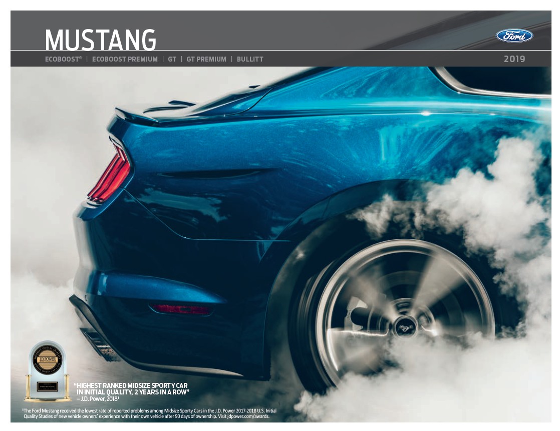 Ford Mustang Bullitt 2019 US Sales Brochure A4-4 sides 