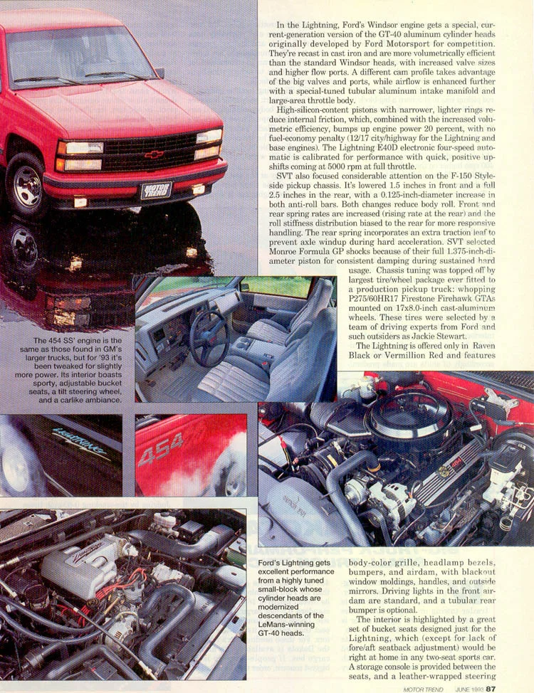 1993 Ford F150 Lightning vs Chevrolet 454 SS — StangBangers