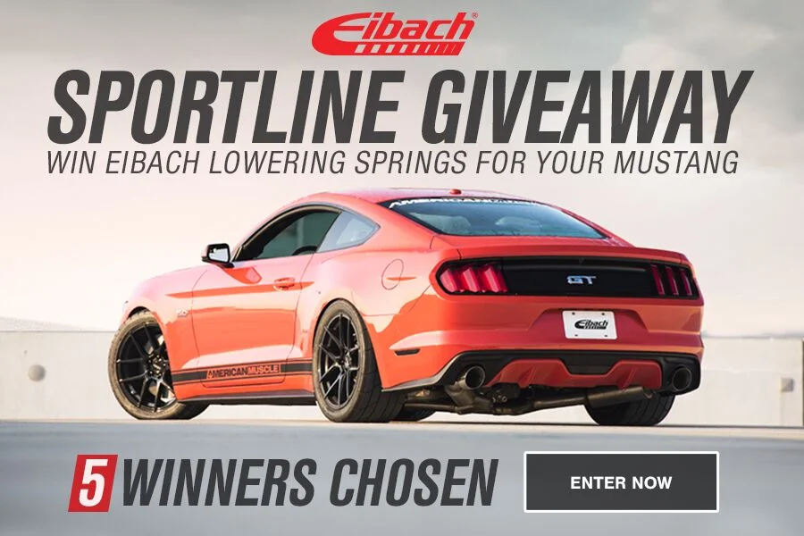 Enter To Win Mustang Lowering Spring Kits from Eibach and AmericanMuscle