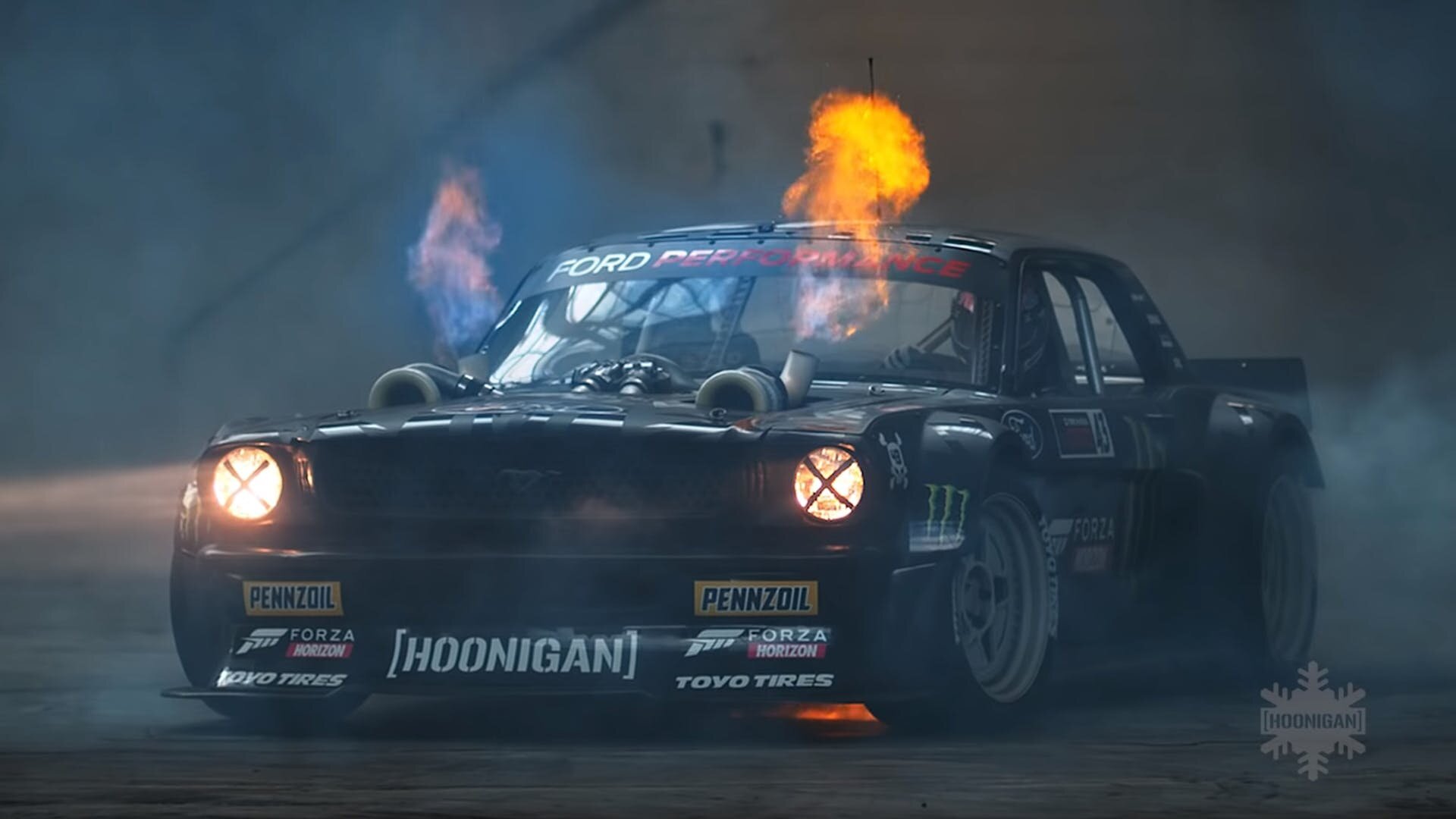 Ditch the Yule Log This Christmas for Two Full Hours of Ford Mustang  Hoonicorn Action — StangBangers