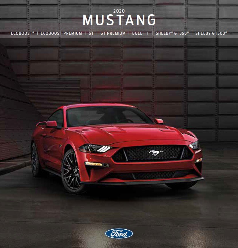 2013 Ford Mustang Shelby GT500 Color Brochure Catalog Prospekt