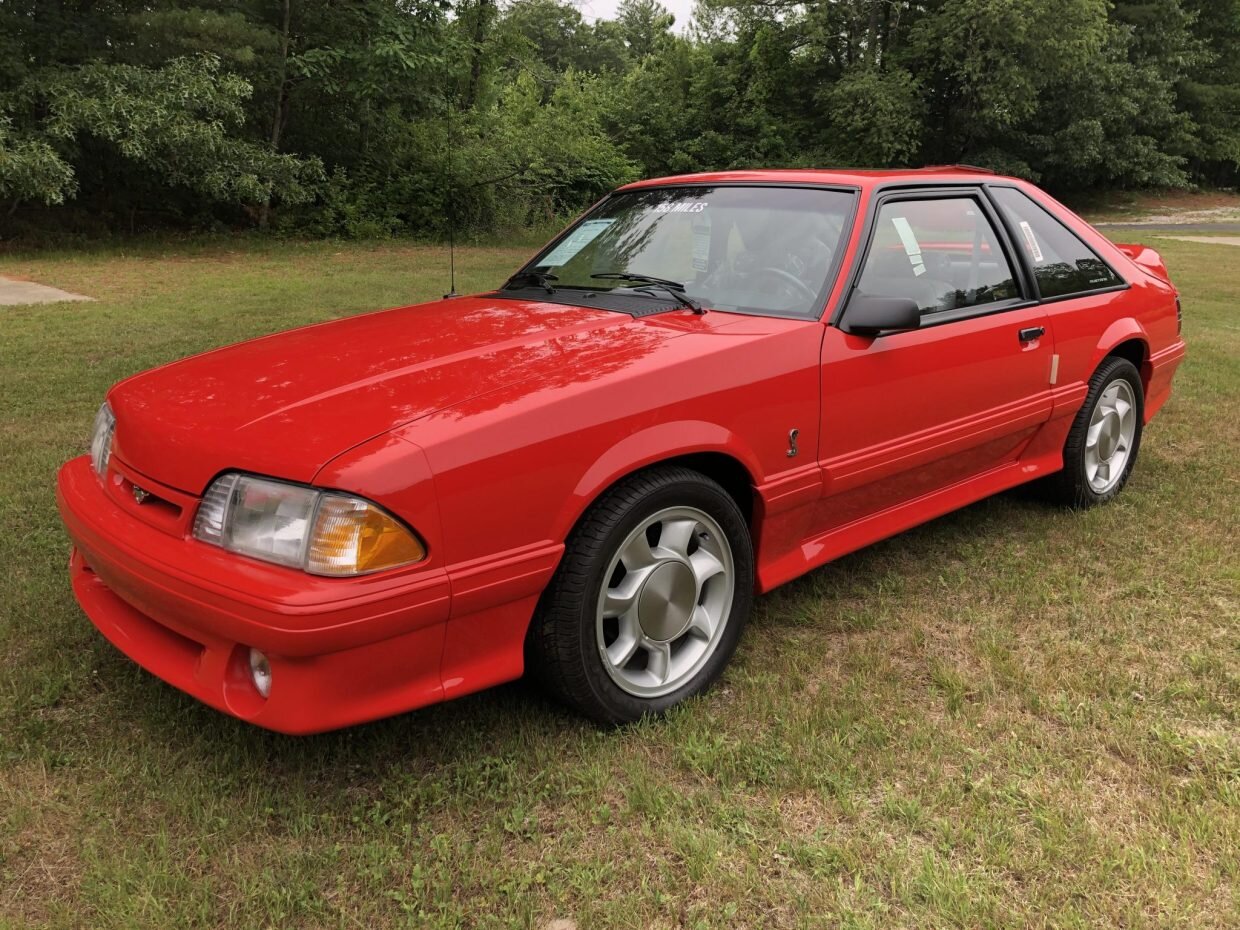 For Sale: 1993 Ford Mustang SVT Cobra (Vibrant Red, 5.0L V8, 5-speed, 161 miles)