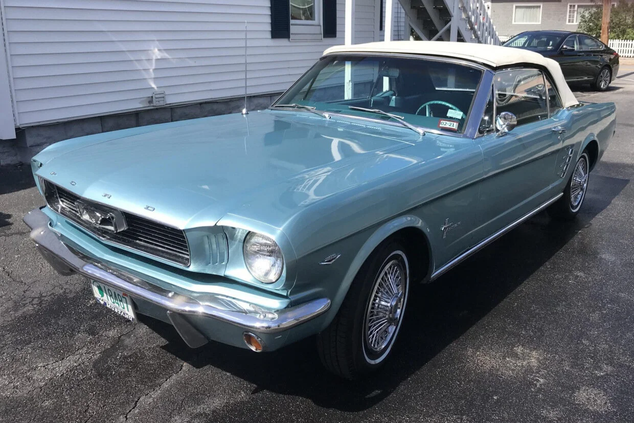 For Sale: 1966 Ford Mustang Convertible (Tahoe Turquoise Metallic, 289ci V8, 3-speed auto)