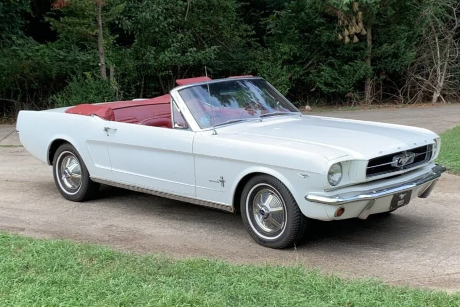 For Sale: 1964-1/2 Ford Mustang Convertible (white, 289ci V8, 3-speed auto)