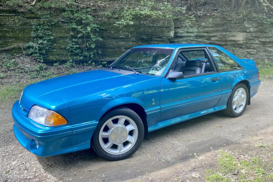 For Sale: 1993 Ford Mustang SVT Cobra (Teal, 5.0L V8, 5-speed, 292 miles)