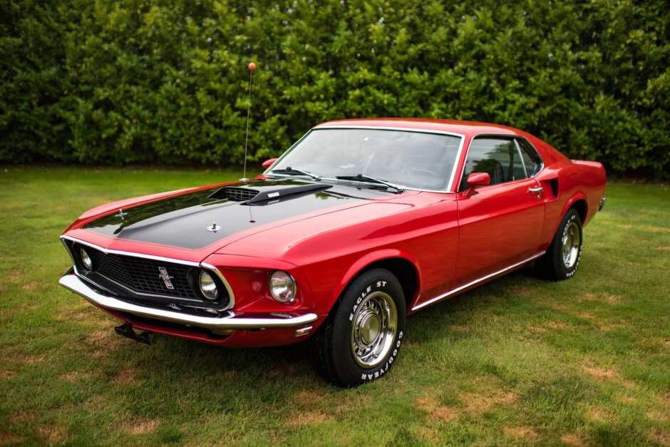 For Sale: 1969 Ford Mustang Mach 1 SportsRoof (red, 351ci V8, 4-speed ...