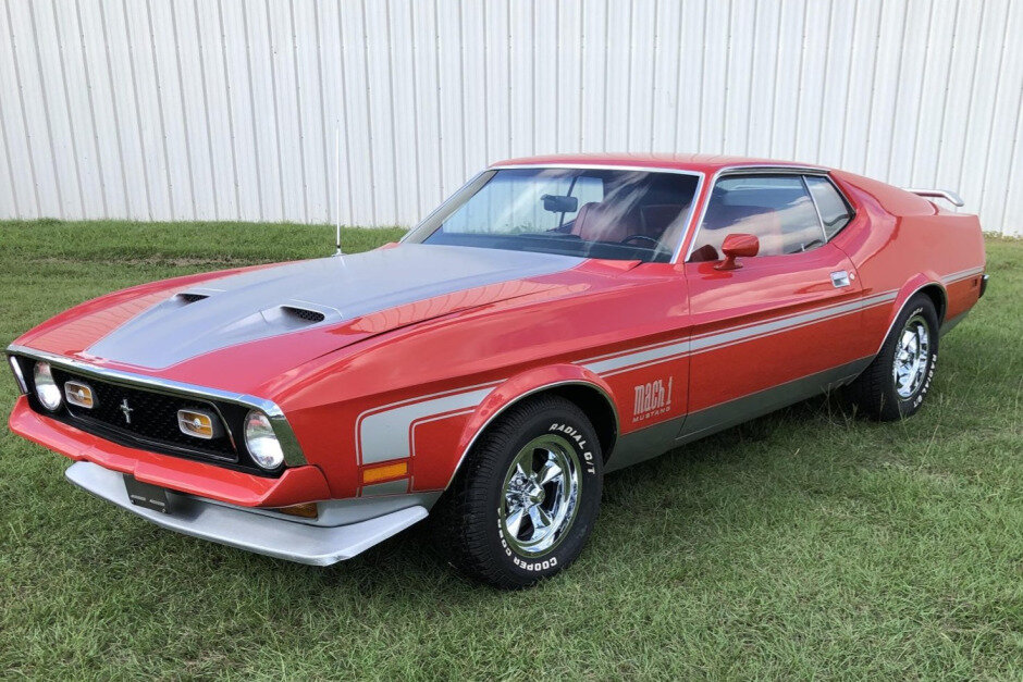 For Sale 1971 Ford Mustang Mach 1 Bright Red 351ci Windsor V8 3