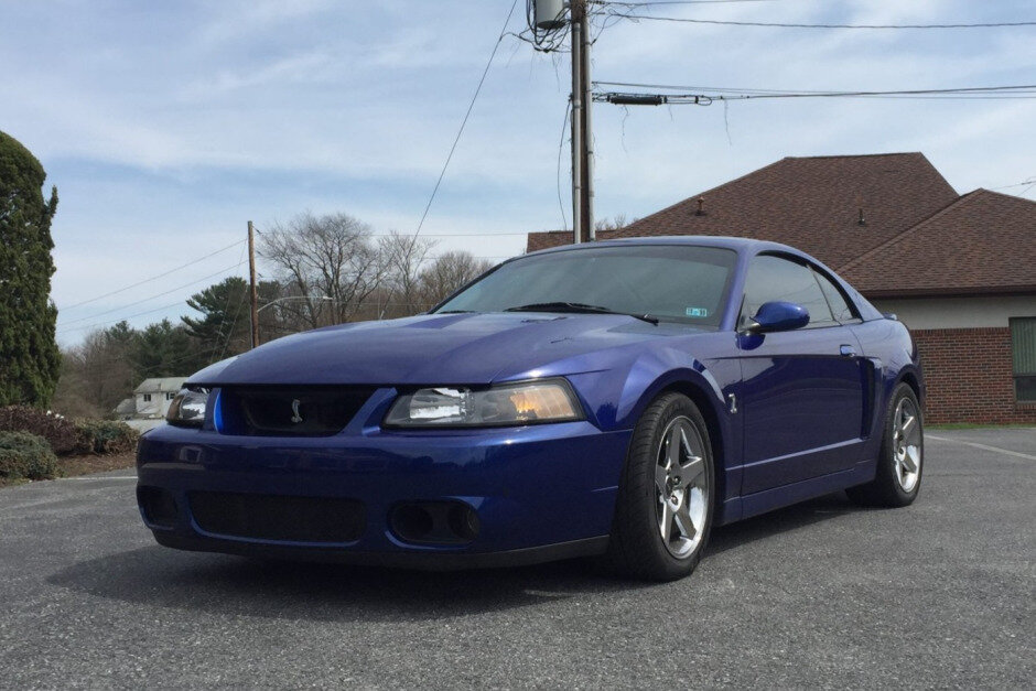 For Sale: 2003 Ford Mustang SVT Cobra (Sonic Blue, supercharged 4.6L V8, 6-speed, 18K miles)