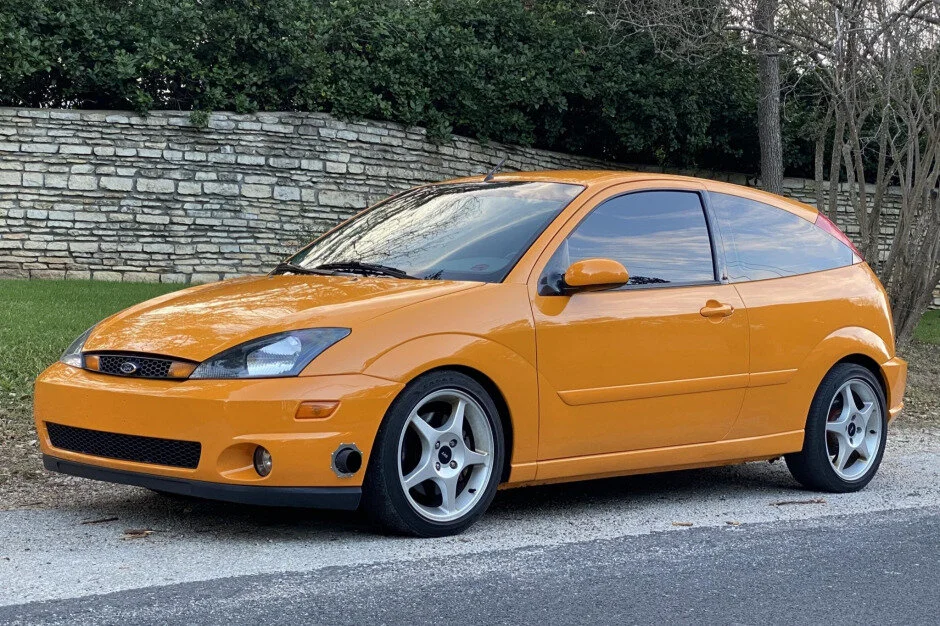 For Sale: 2003 Ford Focus (Fury Orange, modified, 5.0L V8, 5-speed, RWD)