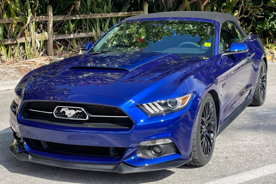 For Sale 2015 Ford Mustang Gt Convertible Deep Impact Blue