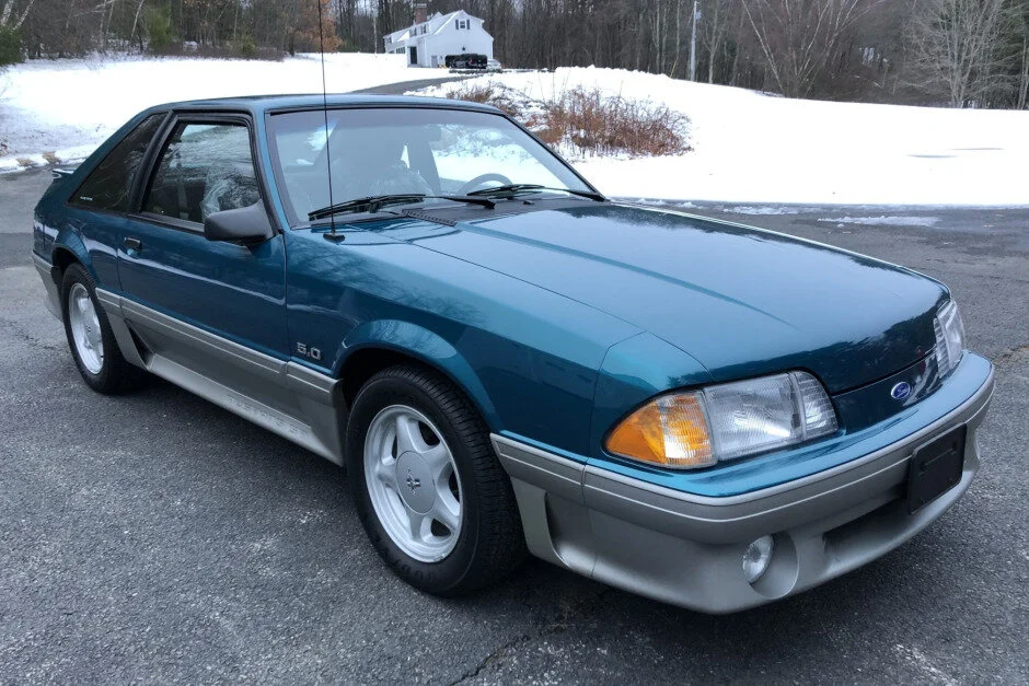 For Sale: 1993 Ford Mustang GT Hatchback (Reef Blue, 5.0L V8, 5-speed, 490 miles)