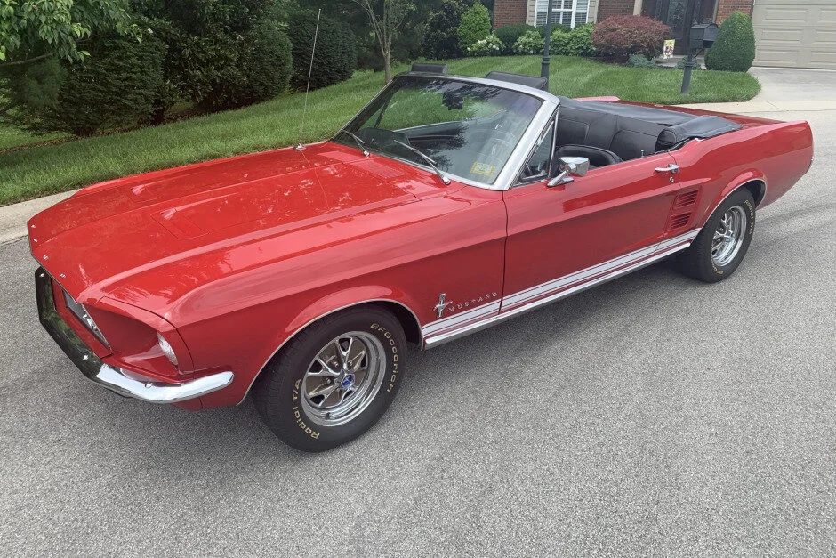 For Sale: 1967 Ford Mustang Convertible (red, 289ci V8, 3-speed)