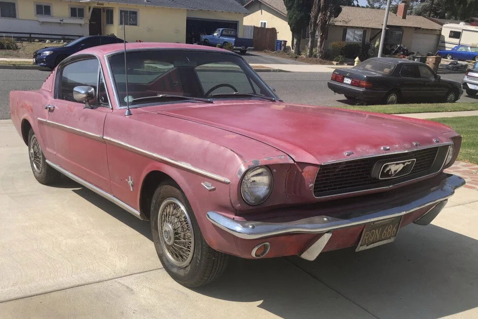 For Sale: 1966 Ford Mustang Fastback Project Car (red, 289ci V8, 3-speed auto)