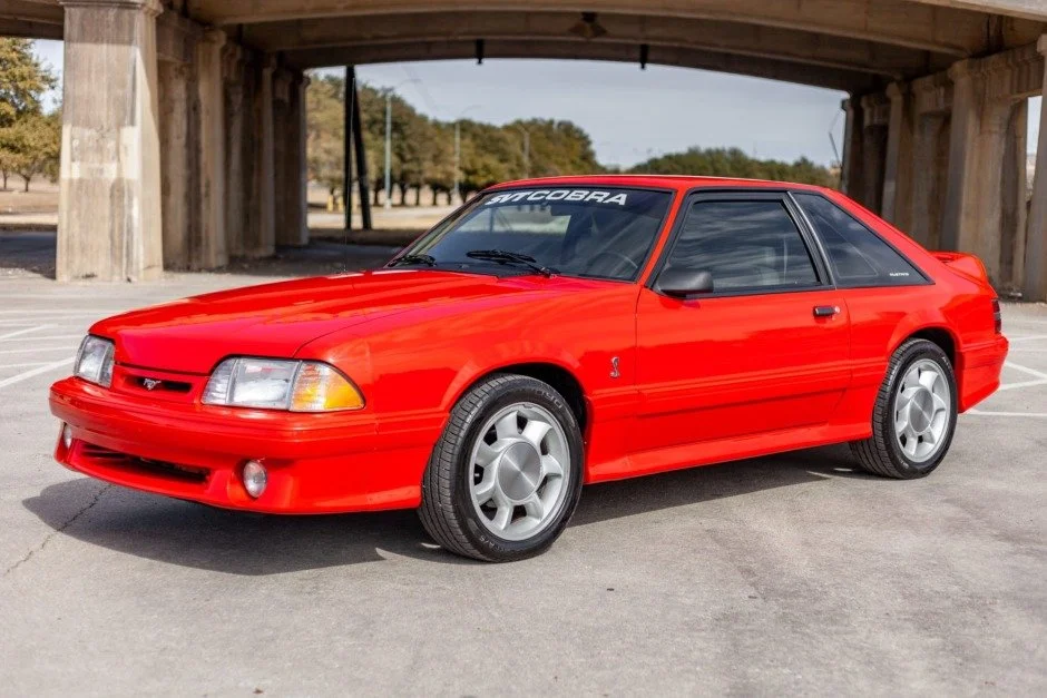 For Sale: 1993 Ford Mustang SVT Cobra (#1387, Vibrant Red, 5.0L V8, 5-speed manual, 24K miles)