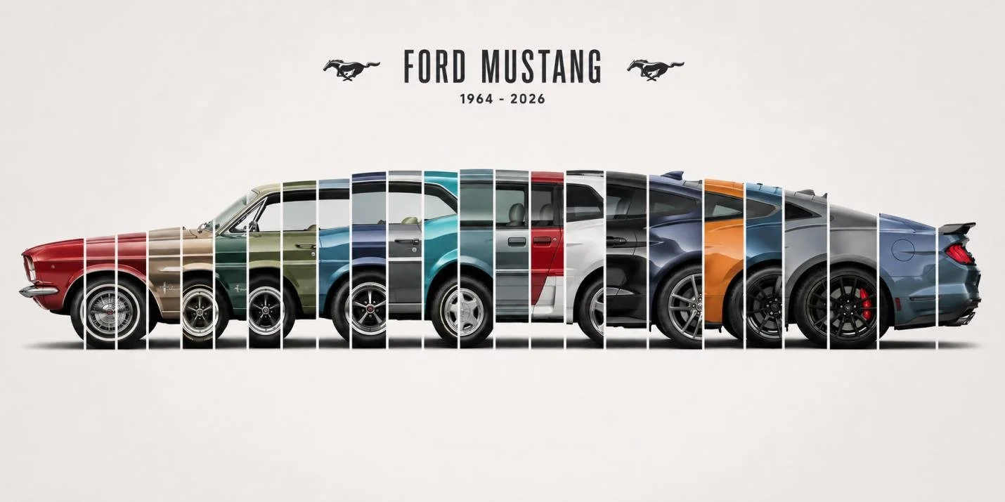 1964 to 2026 Ford Mustang Evolution